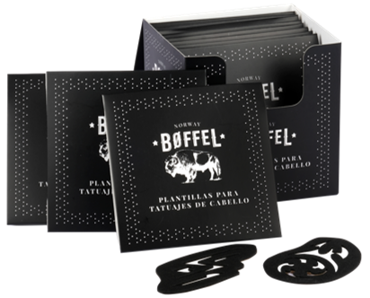 BOFFEL SET DE 12 TATUAJES CAPILARES