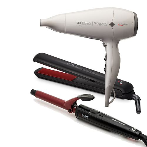 PACK GAMA ALISADOR ATTIVA + ONDULADOR 19 MM + SECADOR DIAMOND