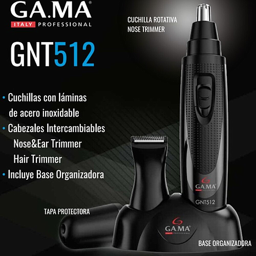 COMBO AFEITADORA SPORT + TRIMMER NOSE GNT 512 CHI